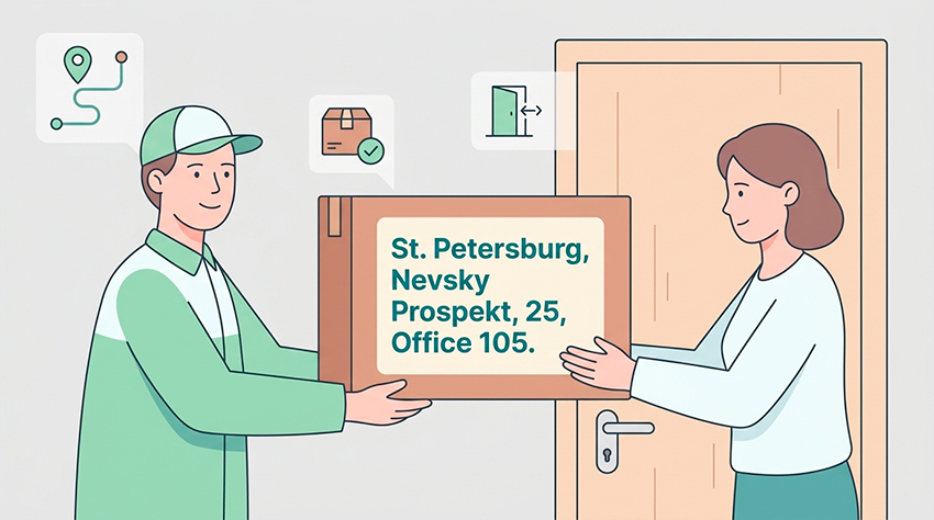 Как правильно указать адрес доставки